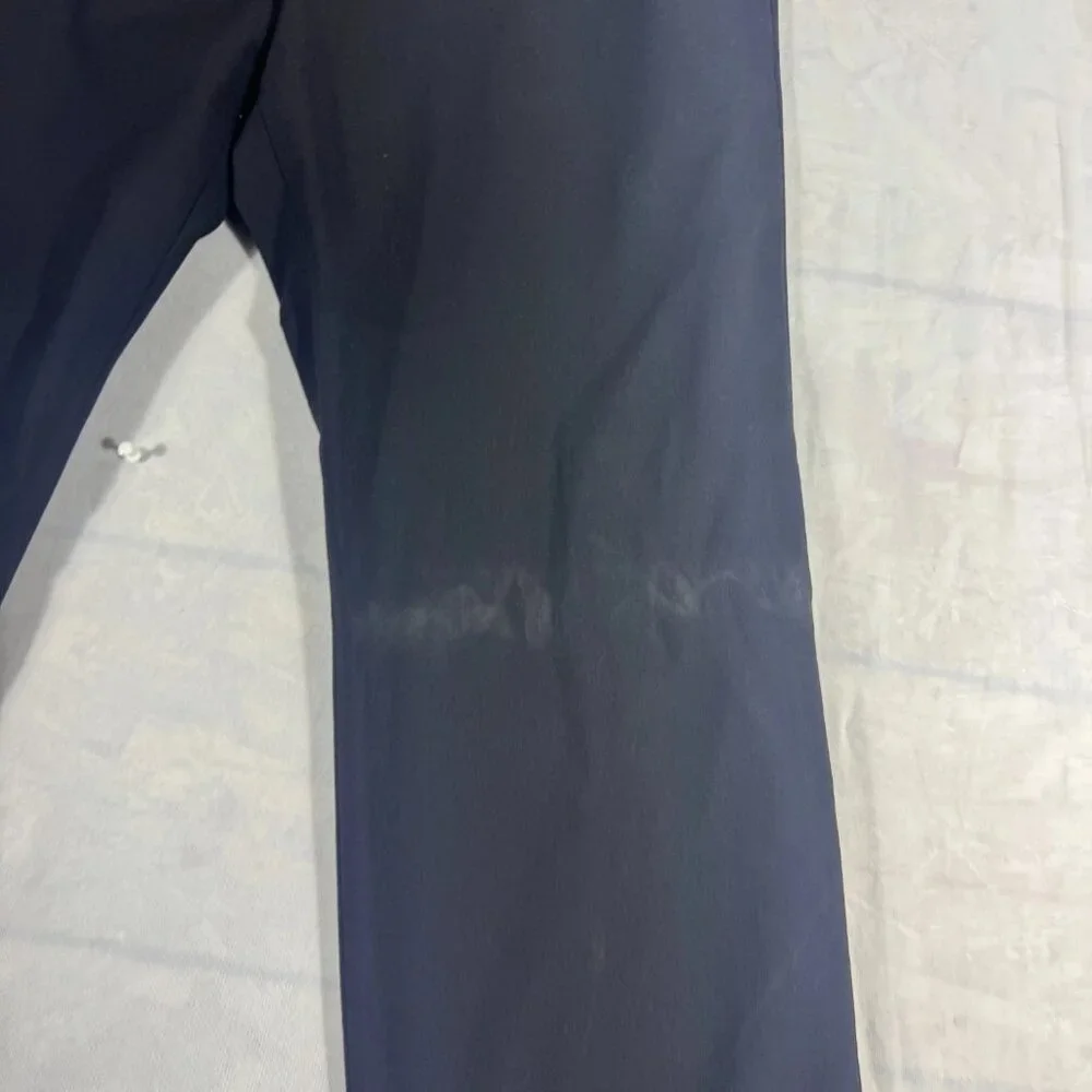 Banana Republic Men's Dress Pants Black Stretch Flat Front Front‎ Formal 34R